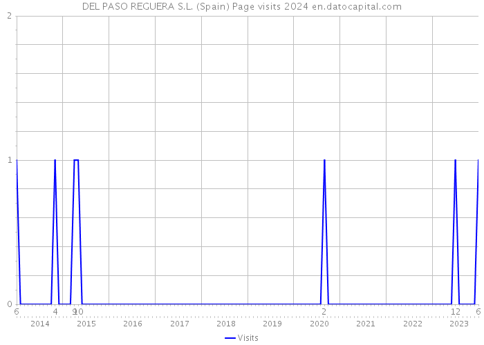 DEL PASO REGUERA S.L. (Spain) Page visits 2024 