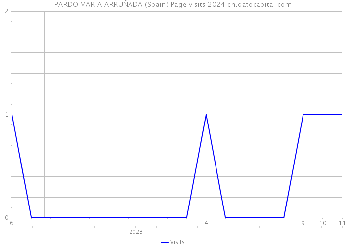 PARDO MARIA ARRUÑADA (Spain) Page visits 2024 