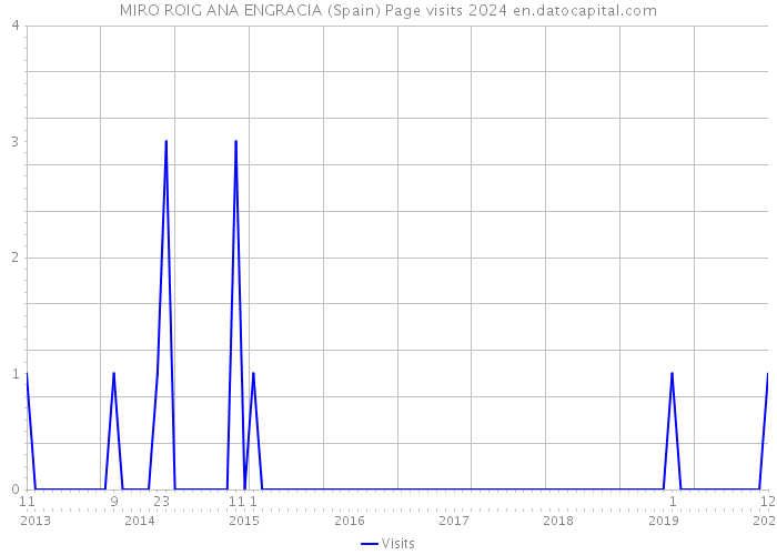 MIRO ROIG ANA ENGRACIA (Spain) Page visits 2024 