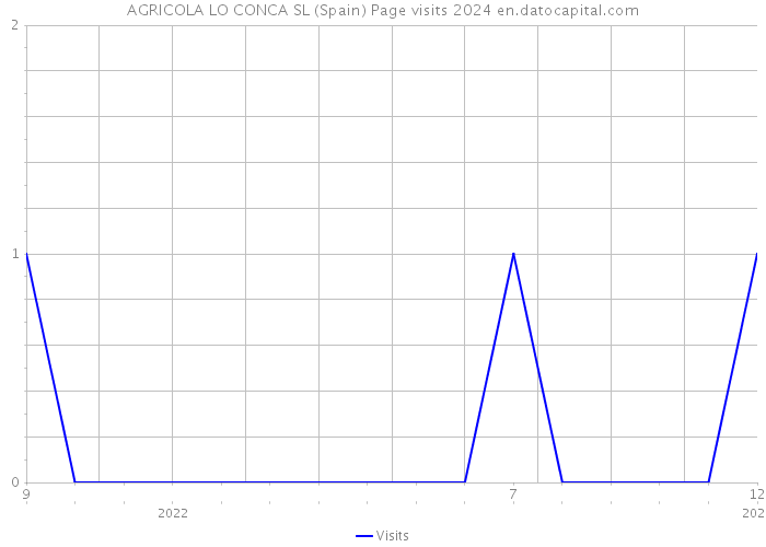 AGRICOLA LO CONCA SL (Spain) Page visits 2024 