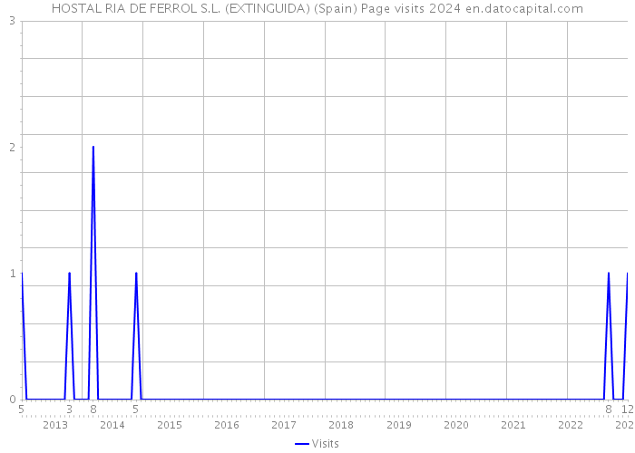 HOSTAL RIA DE FERROL S.L. (EXTINGUIDA) (Spain) Page visits 2024 