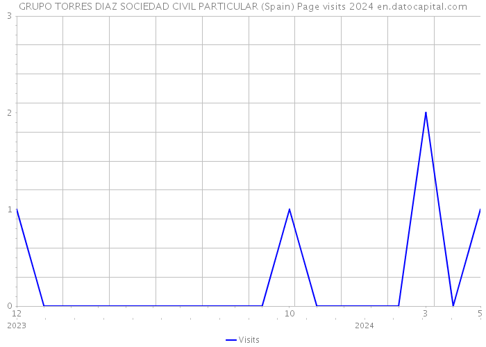 GRUPO TORRES DIAZ SOCIEDAD CIVIL PARTICULAR (Spain) Page visits 2024 