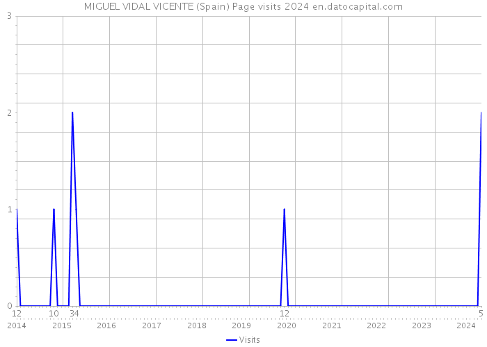 MIGUEL VIDAL VICENTE (Spain) Page visits 2024 