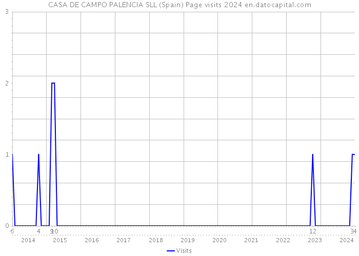 CASA DE CAMPO PALENCIA SLL (Spain) Page visits 2024 