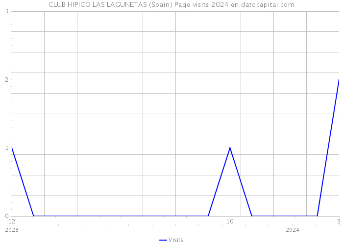 CLUB HIPICO LAS LAGUNETAS (Spain) Page visits 2024 