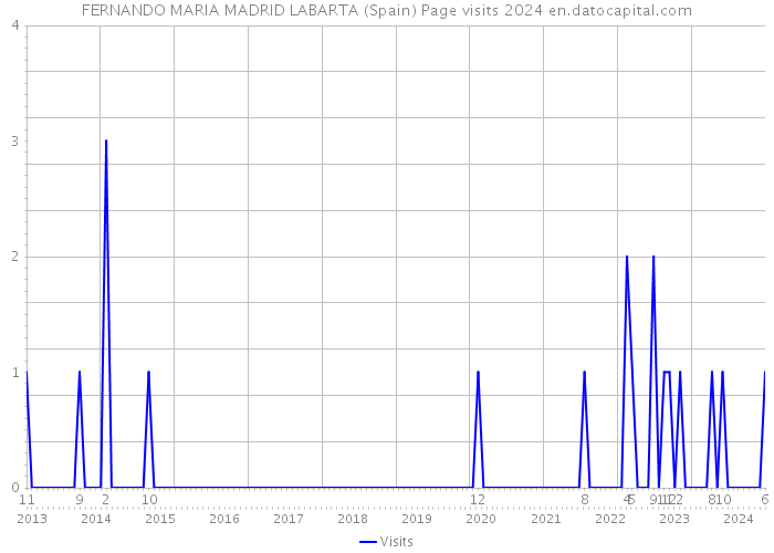 FERNANDO MARIA MADRID LABARTA (Spain) Page visits 2024 