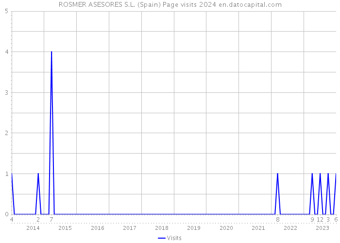 ROSMER ASESORES S.L. (Spain) Page visits 2024 