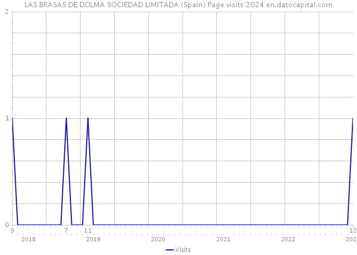 LAS BRASAS DE DOLMA SOCIEDAD LIMITADA (Spain) Page visits 2024 