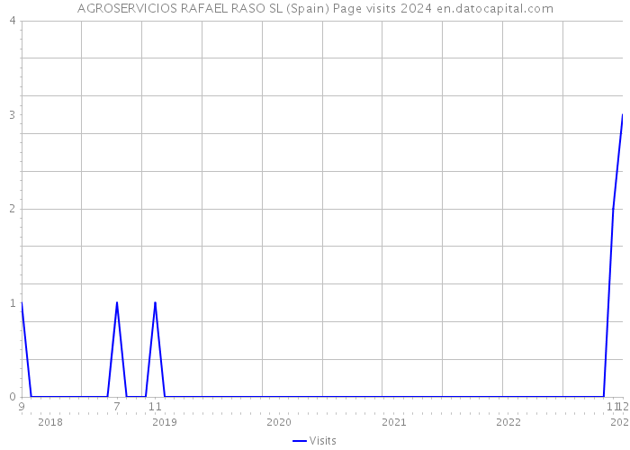 AGROSERVICIOS RAFAEL RASO SL (Spain) Page visits 2024 