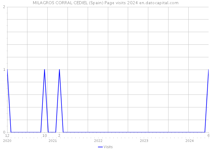 MILAGROS CORRAL CEDIEL (Spain) Page visits 2024 