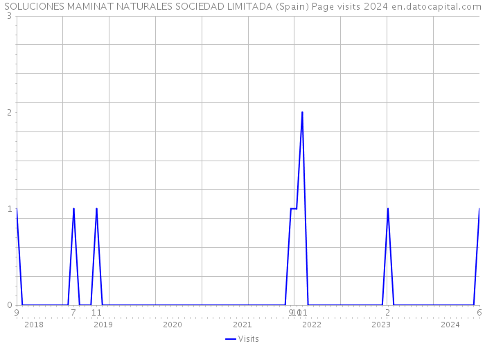 SOLUCIONES MAMINAT NATURALES SOCIEDAD LIMITADA (Spain) Page visits 2024 