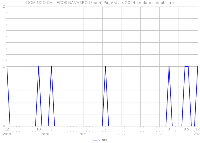 DOMINGO GALLEGOS NAVARRO (Spain) Page visits 2024 