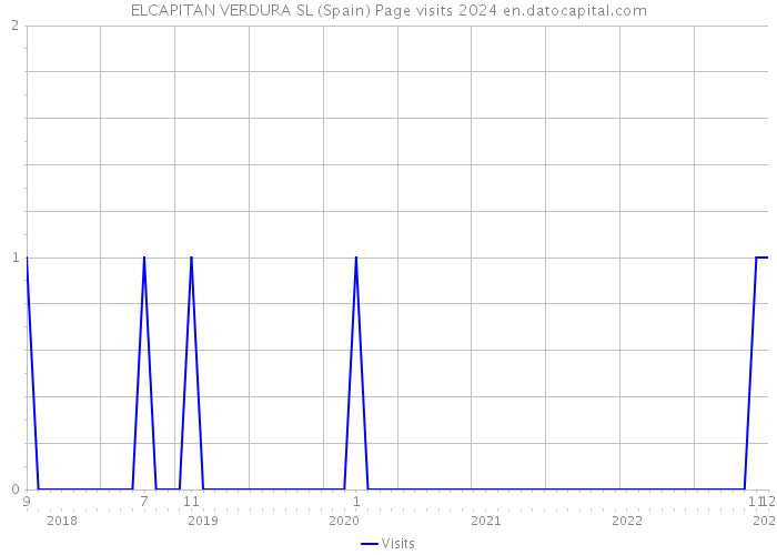 ELCAPITAN VERDURA SL (Spain) Page visits 2024 