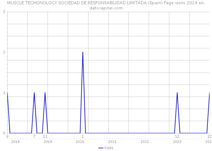 MUSCLE TECHONOLOGY SOCIEDAD DE RESPONSABILIDAD LIMITADA (Spain) Page visits 2024 