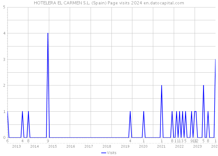 HOTELERA EL CARMEN S.L. (Spain) Page visits 2024 