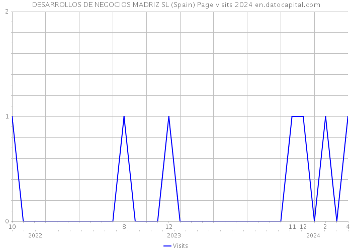 DESARROLLOS DE NEGOCIOS MADRIZ SL (Spain) Page visits 2024 