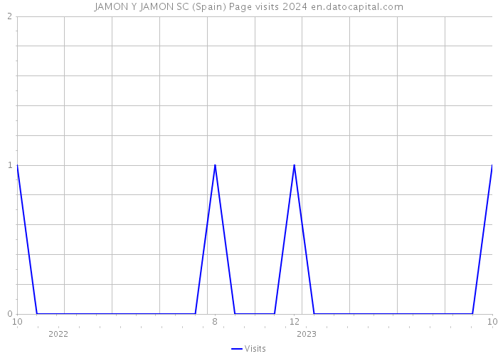 JAMON Y JAMON SC (Spain) Page visits 2024 