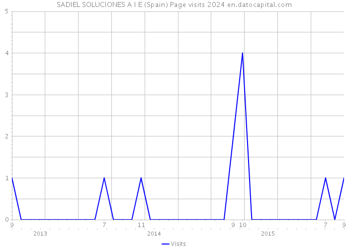 SADIEL SOLUCIONES A I E (Spain) Page visits 2024 