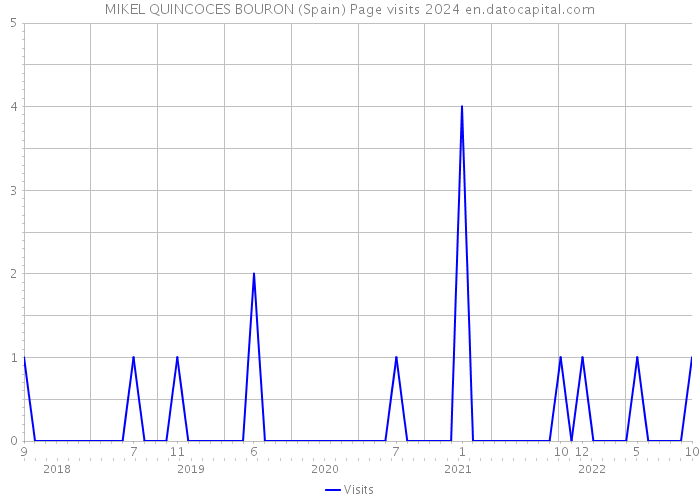 MIKEL QUINCOCES BOURON (Spain) Page visits 2024 
