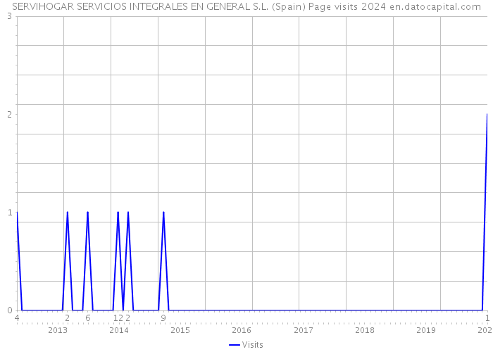 SERVIHOGAR SERVICIOS INTEGRALES EN GENERAL S.L. (Spain) Page visits 2024 