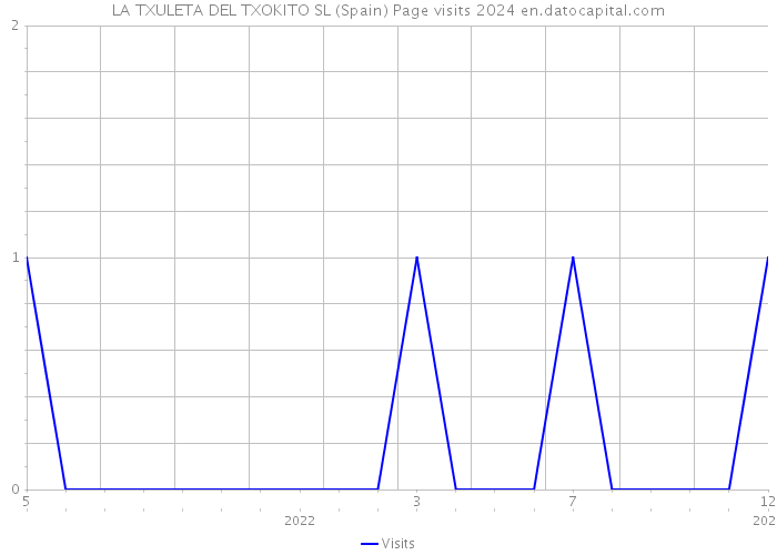 LA TXULETA DEL TXOKITO SL (Spain) Page visits 2024 