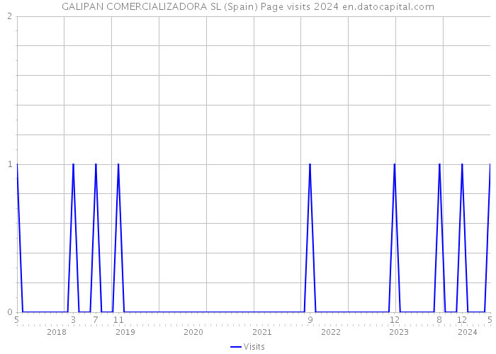 GALIPAN COMERCIALIZADORA SL (Spain) Page visits 2024 