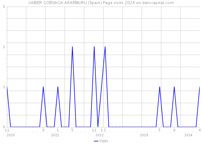 XABIER GOENAGA ARAMBURU (Spain) Page visits 2024 