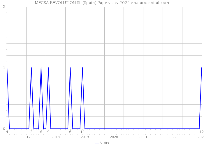MECSA REVOLUTION SL (Spain) Page visits 2024 