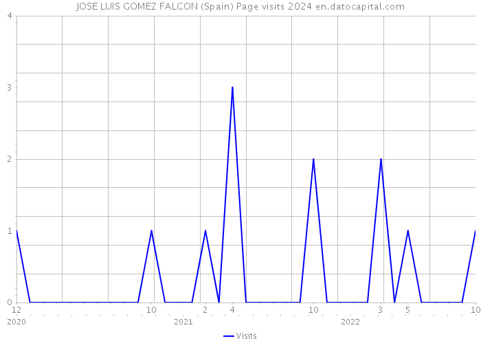 JOSE LUIS GOMEZ FALCON (Spain) Page visits 2024 