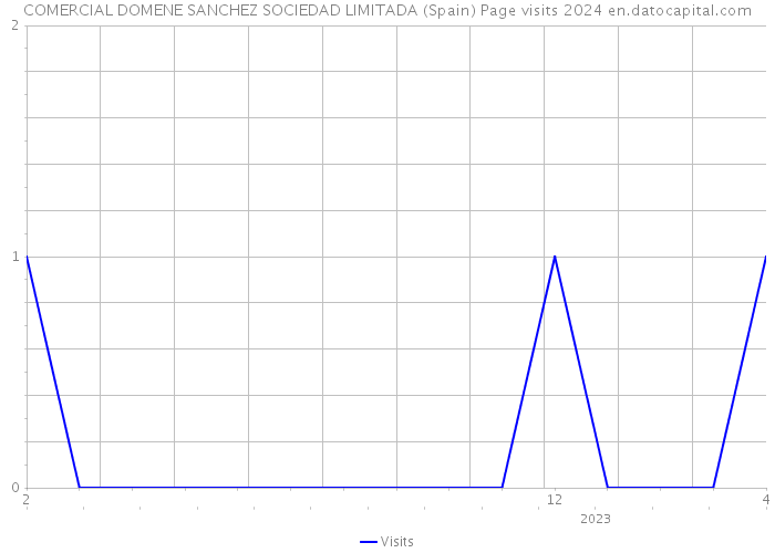 COMERCIAL DOMENE SANCHEZ SOCIEDAD LIMITADA (Spain) Page visits 2024 