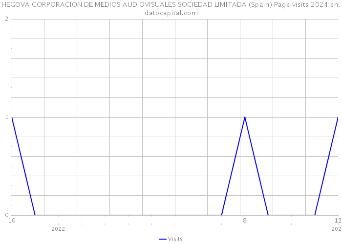 HEGOVA CORPORACION DE MEDIOS AUDIOVISUALES SOCIEDAD LIMITADA (Spain) Page visits 2024 