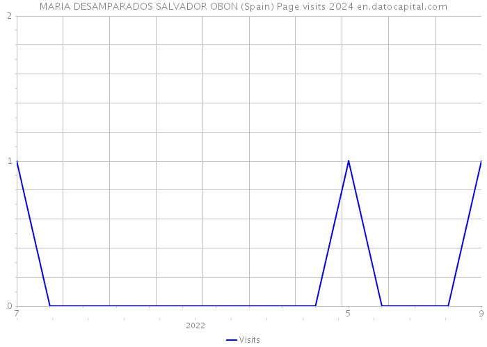 MARIA DESAMPARADOS SALVADOR OBON (Spain) Page visits 2024 