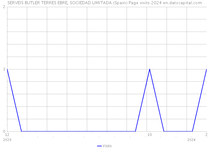 SERVEIS BUTLER TERRES EBRE, SOCIEDAD LIMITADA (Spain) Page visits 2024 