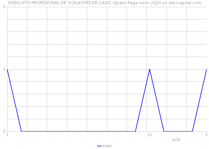 SINDICATO PROFESIONAL DE VIGILANTES DE CADIZ (Spain) Page visits 2024 