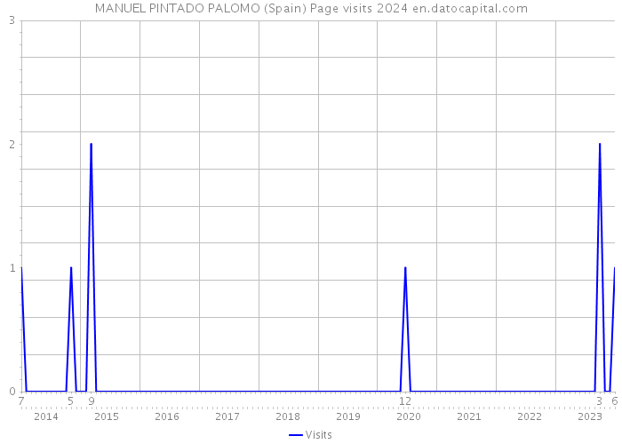 MANUEL PINTADO PALOMO (Spain) Page visits 2024 