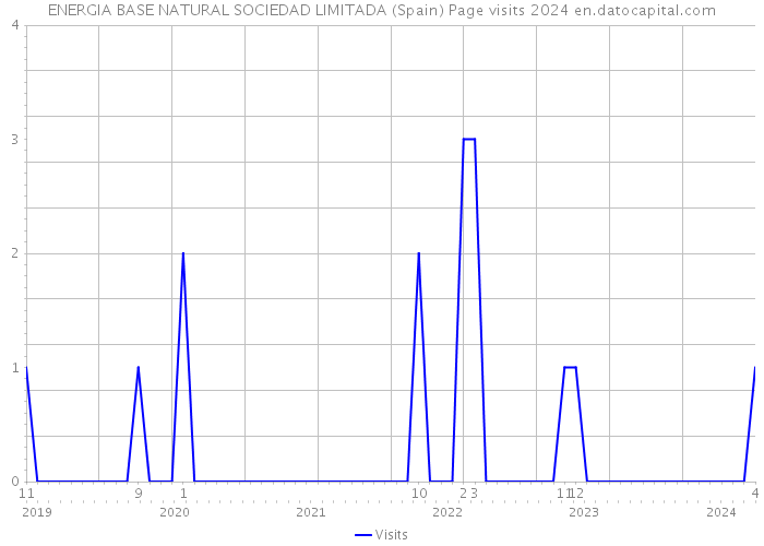 ENERGIA BASE NATURAL SOCIEDAD LIMITADA (Spain) Page visits 2024 