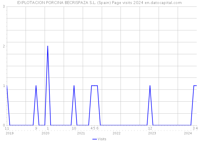 EXPLOTACION PORCINA BECRISPAZA S.L. (Spain) Page visits 2024 