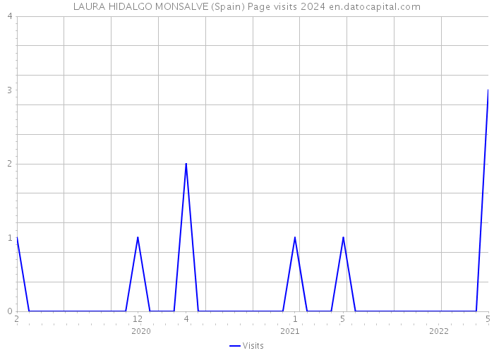 LAURA HIDALGO MONSALVE (Spain) Page visits 2024 