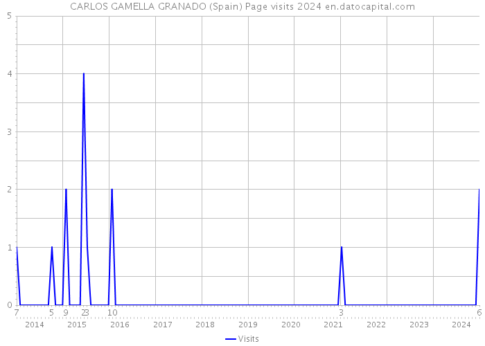 CARLOS GAMELLA GRANADO (Spain) Page visits 2024 