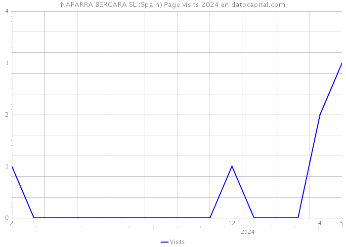 NAPARRA BERGARA SL (Spain) Page visits 2024 