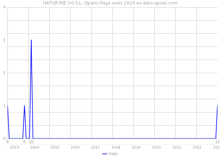 NATUR RIE XXI S.L. (Spain) Page visits 2024 