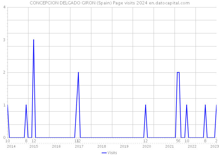 CONCEPCION DELGADO GIRON (Spain) Page visits 2024 