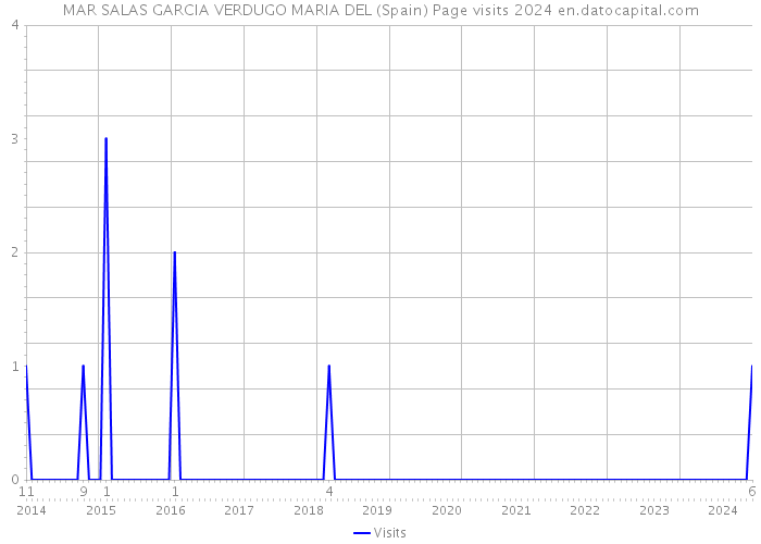 MAR SALAS GARCIA VERDUGO MARIA DEL (Spain) Page visits 2024 