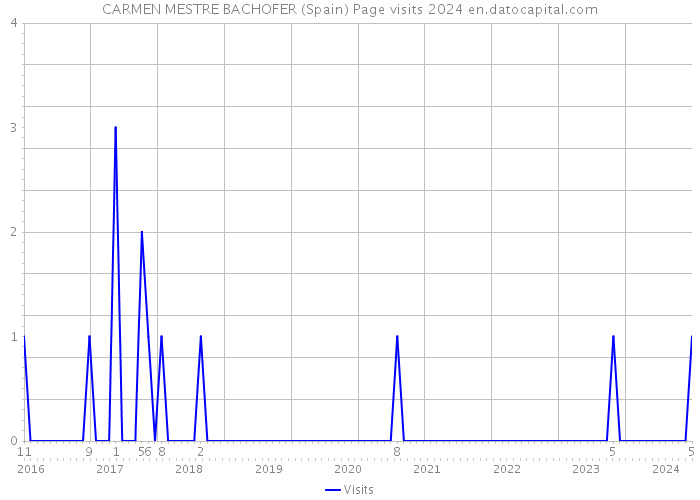 CARMEN MESTRE BACHOFER (Spain) Page visits 2024 
