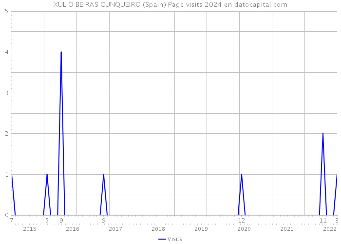 XULIO BEIRAS CUNQUEIRO (Spain) Page visits 2024 