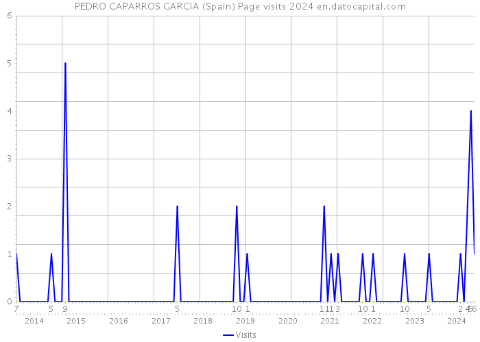 PEDRO CAPARROS GARCIA (Spain) Page visits 2024 