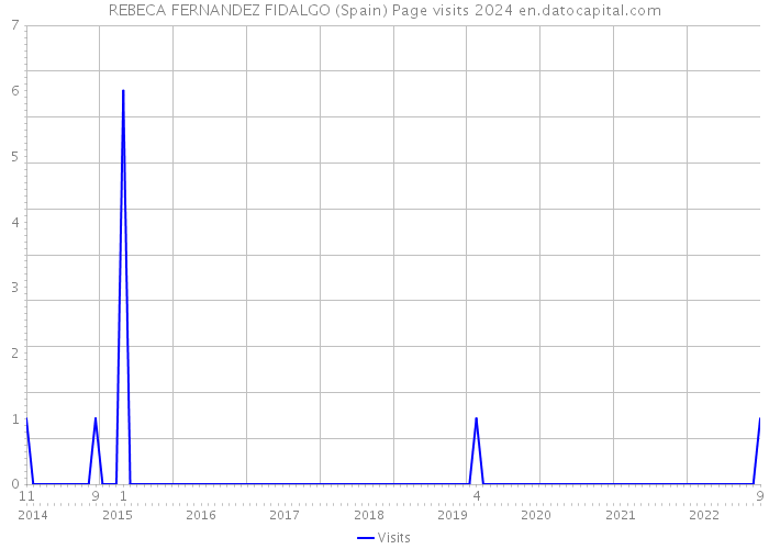 REBECA FERNANDEZ FIDALGO (Spain) Page visits 2024 