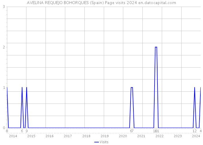 AVELINA REQUEJO BOHORQUES (Spain) Page visits 2024 