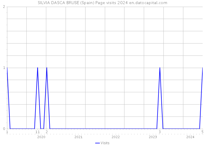 SILVIA DASCA BRUSE (Spain) Page visits 2024 