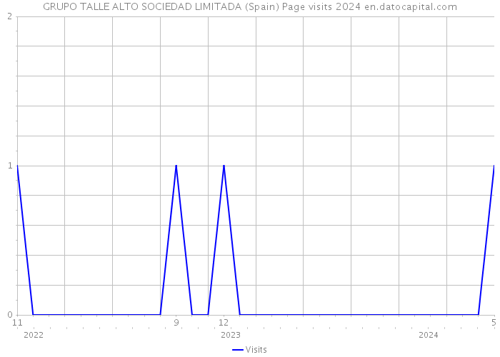 GRUPO TALLE ALTO SOCIEDAD LIMITADA (Spain) Page visits 2024 